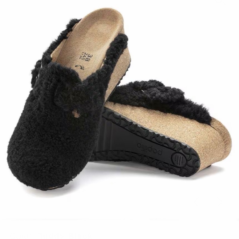 Birkenstock Papillio Fanny Teddy Shearling clog size 8 NWT